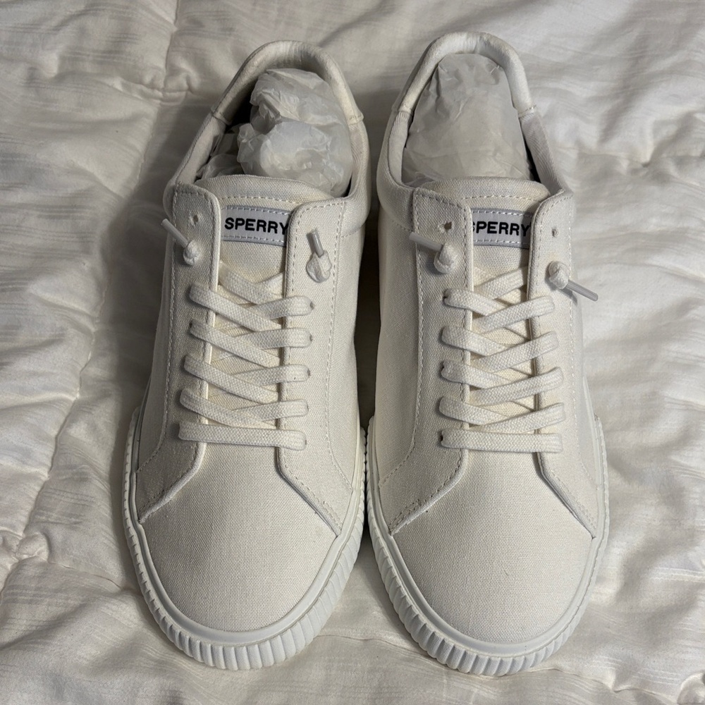 Sperry Off-White Canvas Sneakers